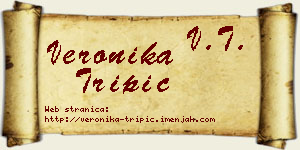 Veronika Tripić vizit kartica